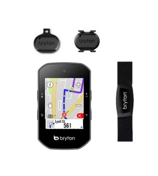 GPS RIDER S500T CON KIT DUAL SENSOR, HRM E SUPPORTO FRONTALE IN ALLUMINIO